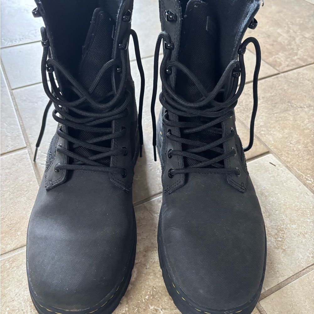 Dr. Martens Black Ankle-High Leather Boots
